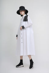 Women Abstract Print Loose Irregular Dress