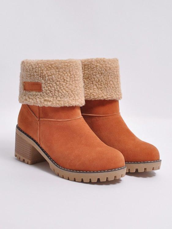 Chunky Mid Calf Winter&Snow Boots