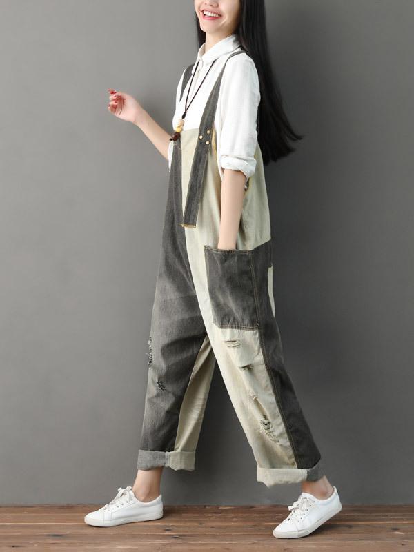 Loose Split-joint Jumpsuit