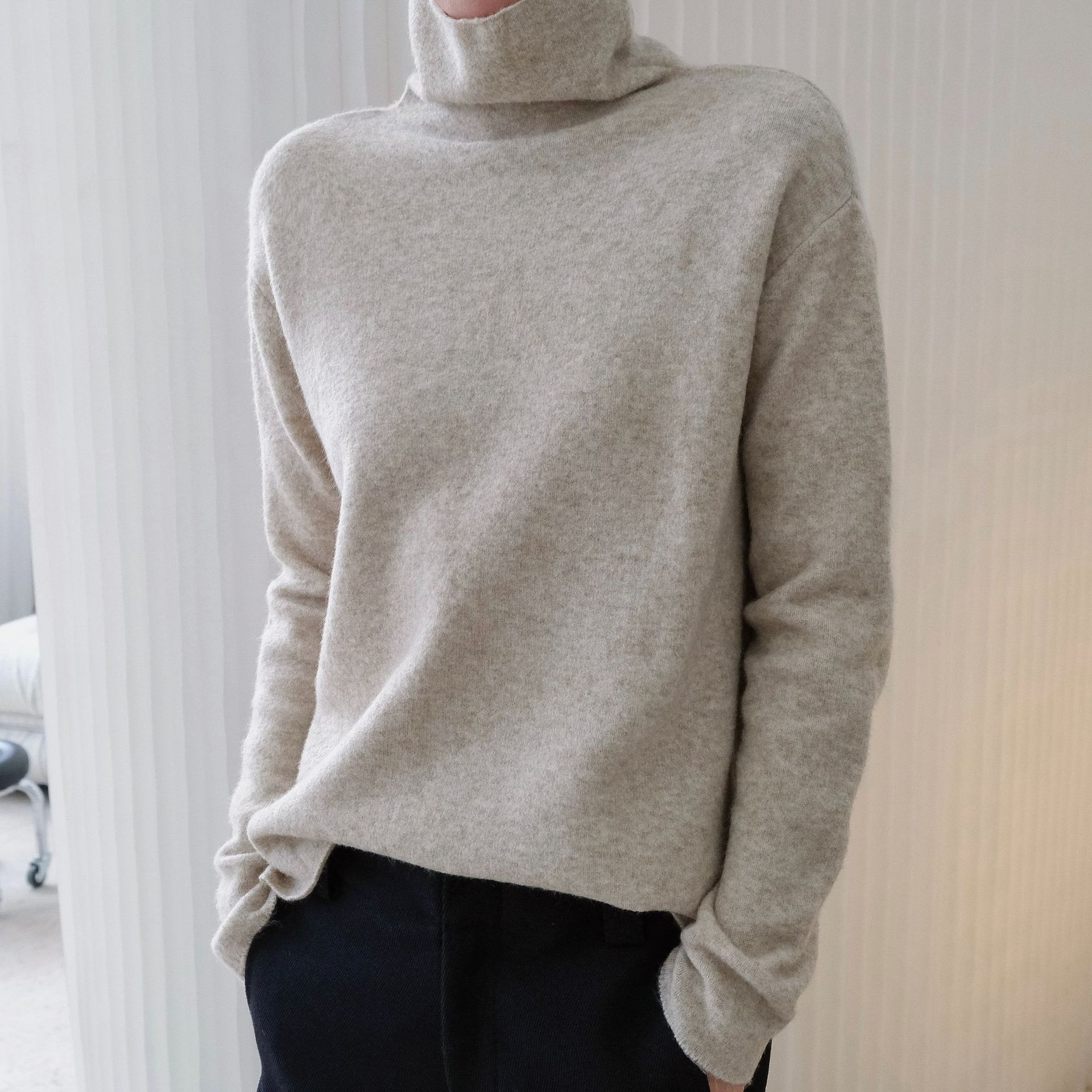 Casual Comfortable Turtleneck Sweater