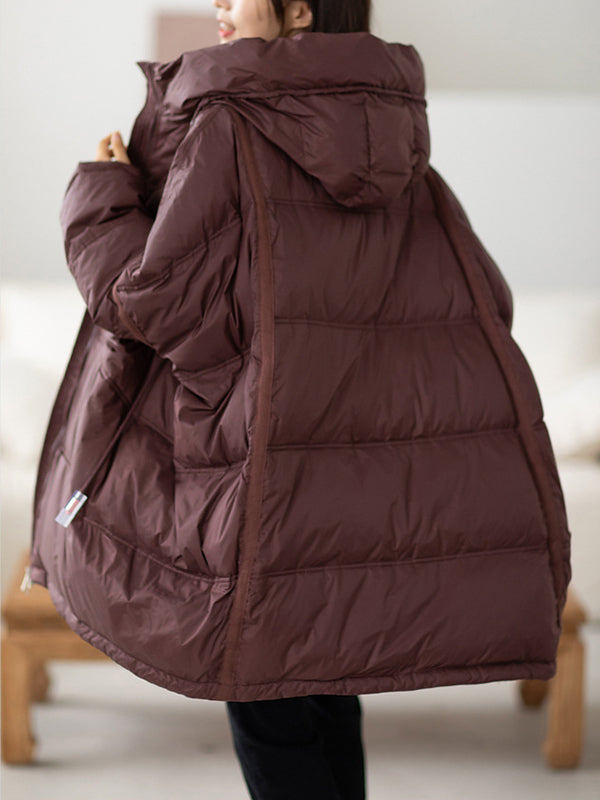 Casual Hooded Loose Down Coat