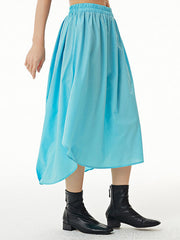 Irregular Clipping Roomy Pure Color Skirts Bottoms