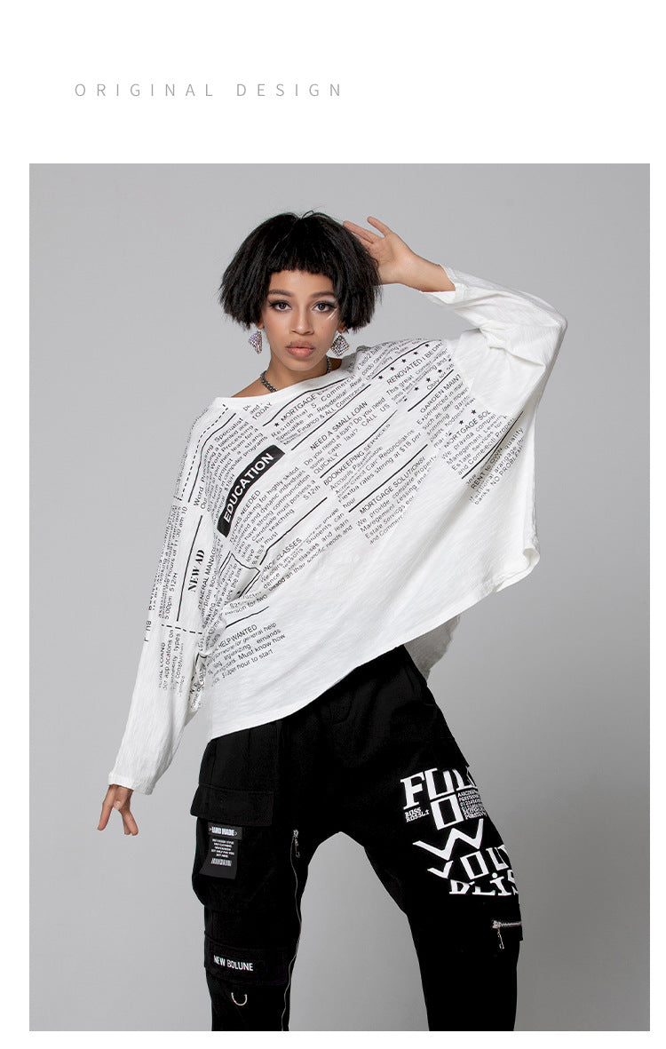 Letter Print Loose T-Shirt