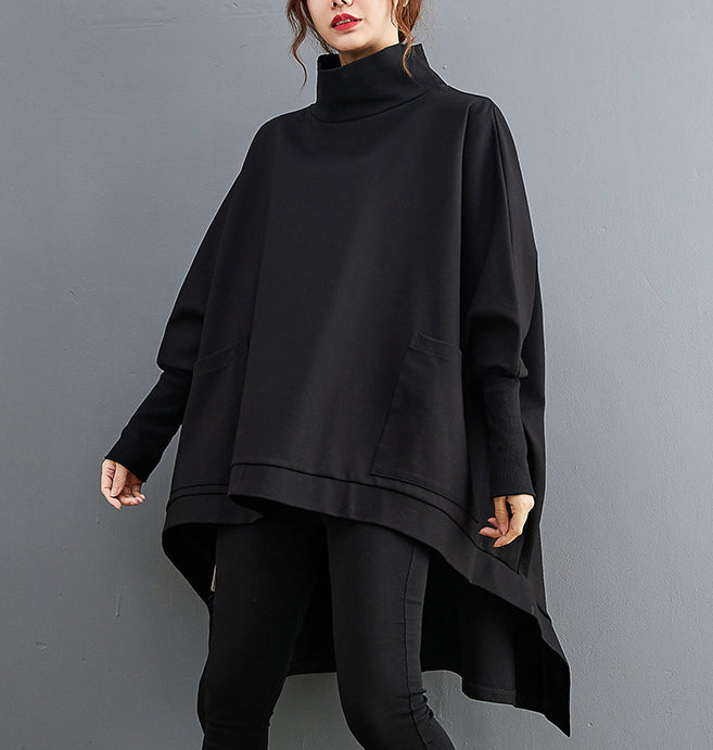 Large Size Solid Color Long Sleeve Loose Sweatshirt