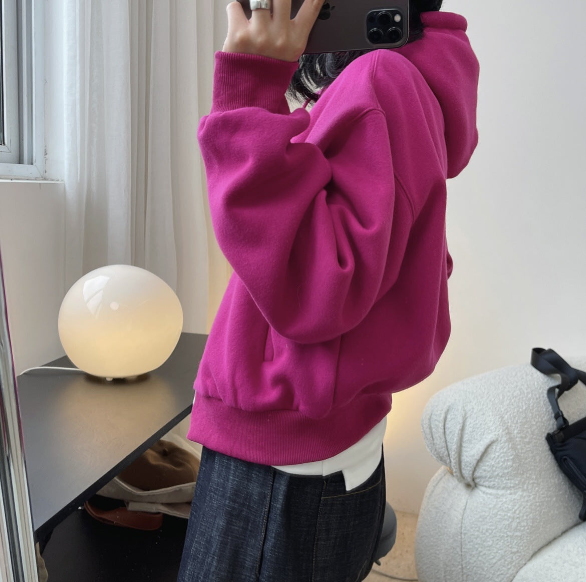 Casual Thicken Solid Color Zipper Sport Outwear