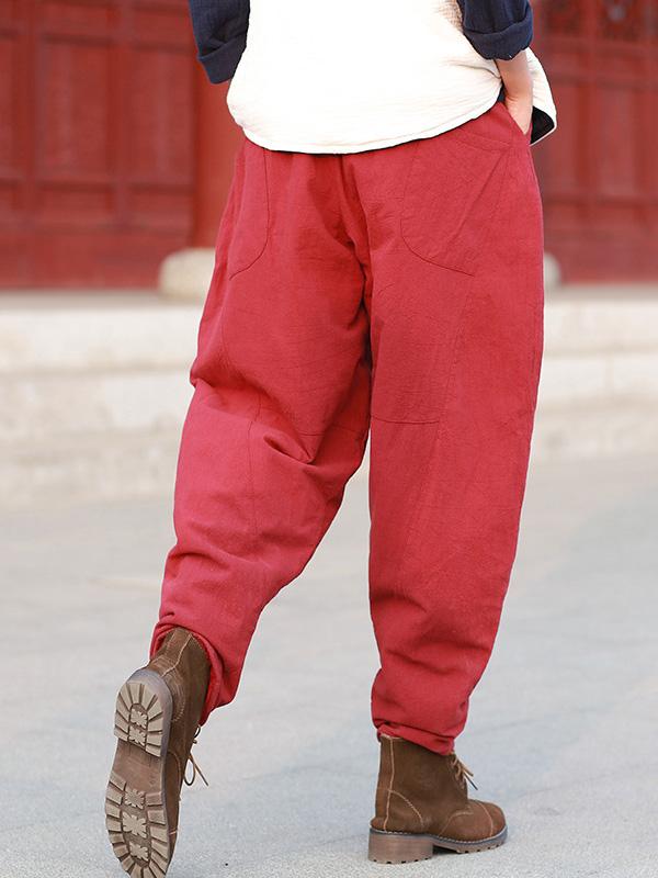 Comfortable Elastic Waist Bloomer Pants