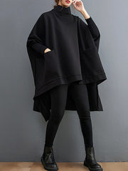 Large Size Solid Color Long Sleeve Loose Sweatshirt