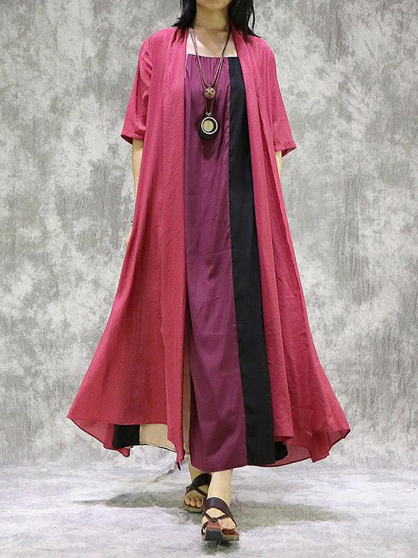 Loose Light Solid Long Cover-Up