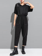 Harem Pants Ninth Pants Pure Color Split-Joint Casual Pants Bottoms Ninth Pants