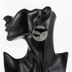 Funny Moon Bat Earrings