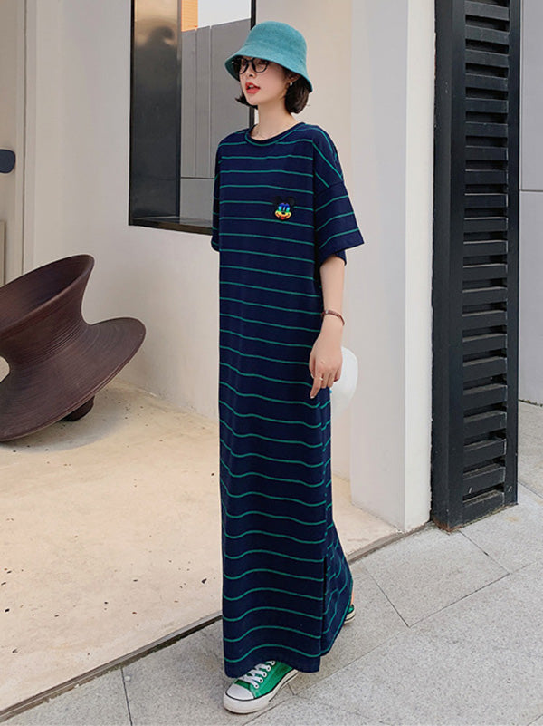 Original Striped Split-Side Dress