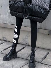 Letter Print Empire Leggings