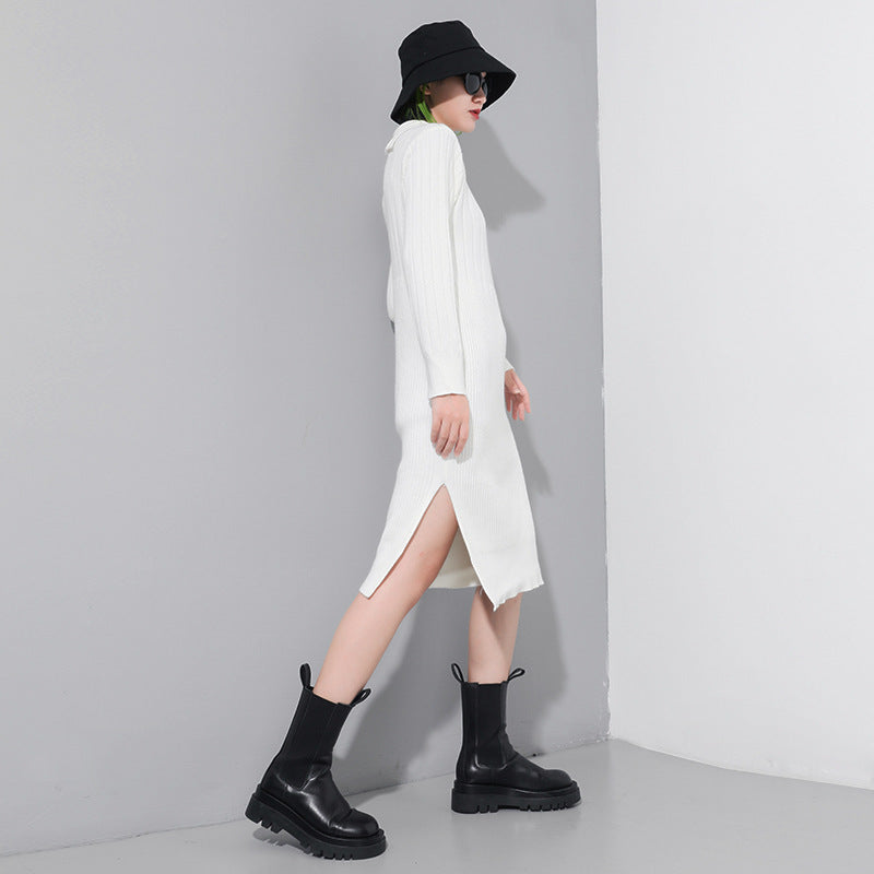 Women Pullover Slim Sweater Dress