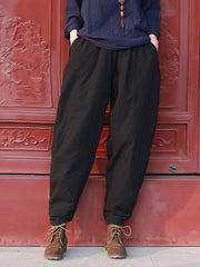 Comfortable Elastic Waist Bloomer Pants