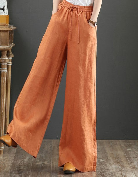 High Waist Mopping Straight Leg Loose Wide Leg Casual Pants