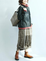 Loose Batwing Sleeves Knitting Sweater