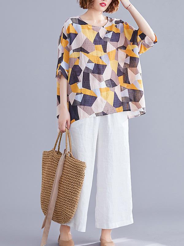 Geometry Oversize Printed T-Shirt