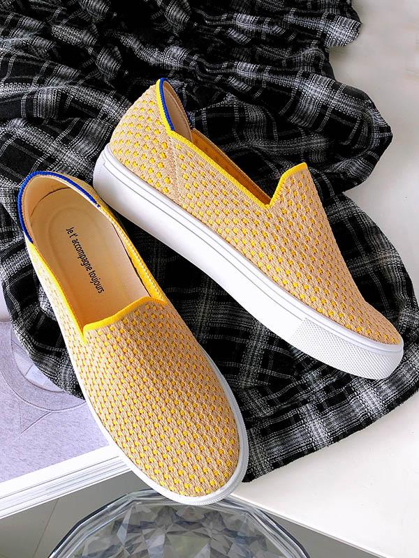 Solid Color Casual Comfortable Flat Shoes