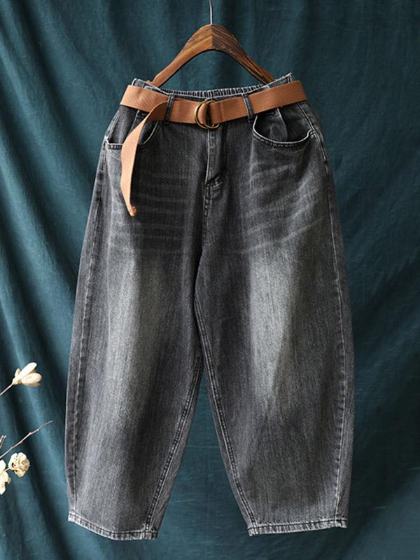 Loose Washable Casual Jean Pants