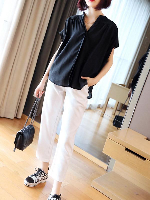 Loose V-Neck Soft Comfortable Cool Shirts