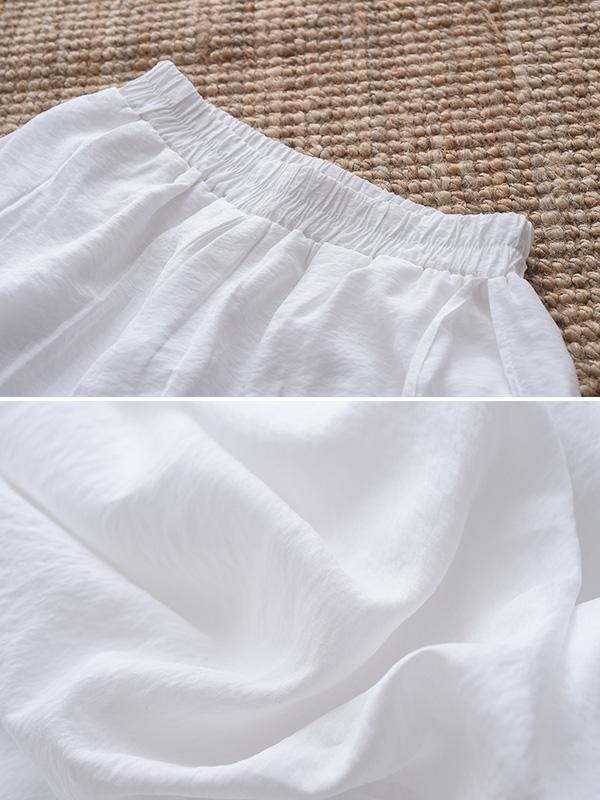 Vintage Solid Wide Leg Culotte