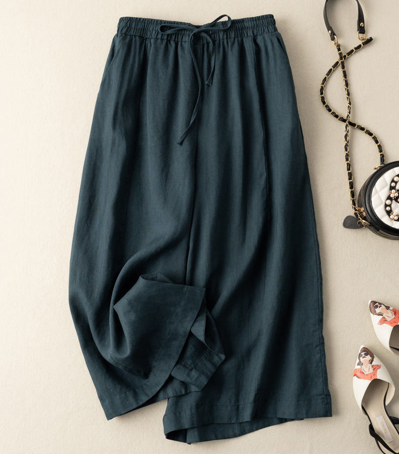 Loose And Versatile Casual High-Waisted Wide-Leg Pants