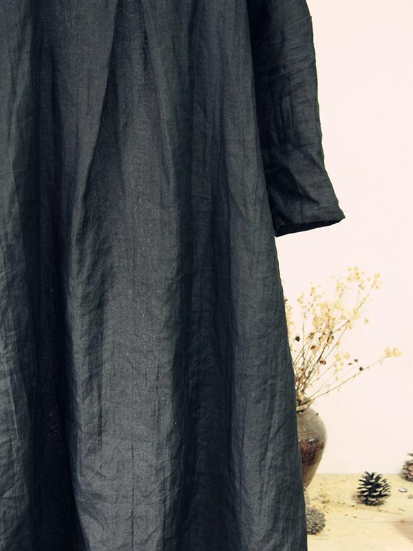 Loose Simple Cozy Style Pure Color Long Robe