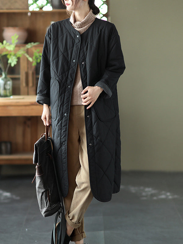 Loose Single-Breasted Casual Coat