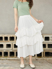 Vintage Summer Tiered Skirt