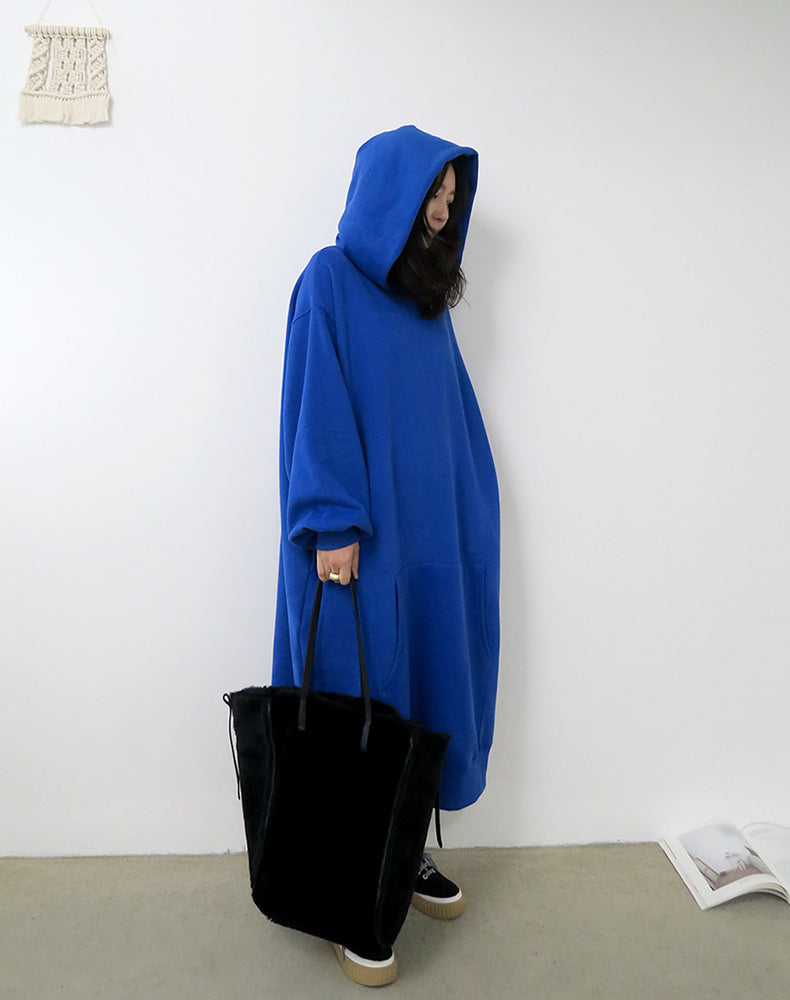 Hooded Thick Casual Loose Dress