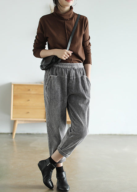 Simple Solid Color Turtleneck Long Sleeve T-Shirt