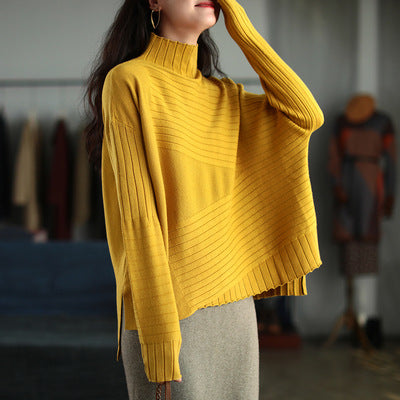 Women Retro Loose All Match Sweater