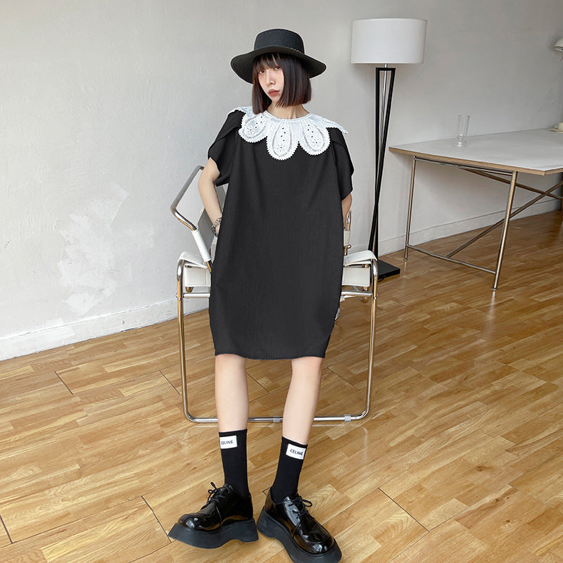 Summer Loose Split-Joint Solid Midi Dress