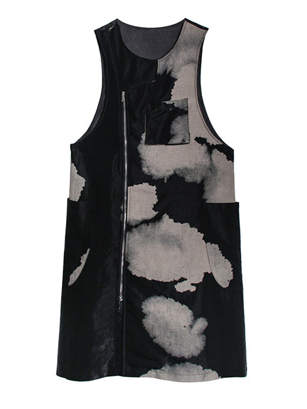 Original Print Round-Neck Jumper Dress