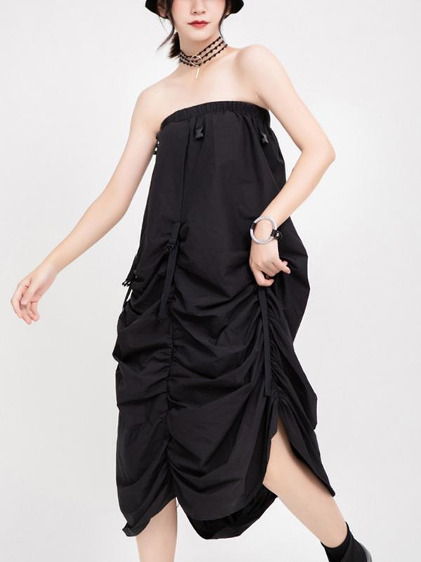 Irregular Pleated Skirt