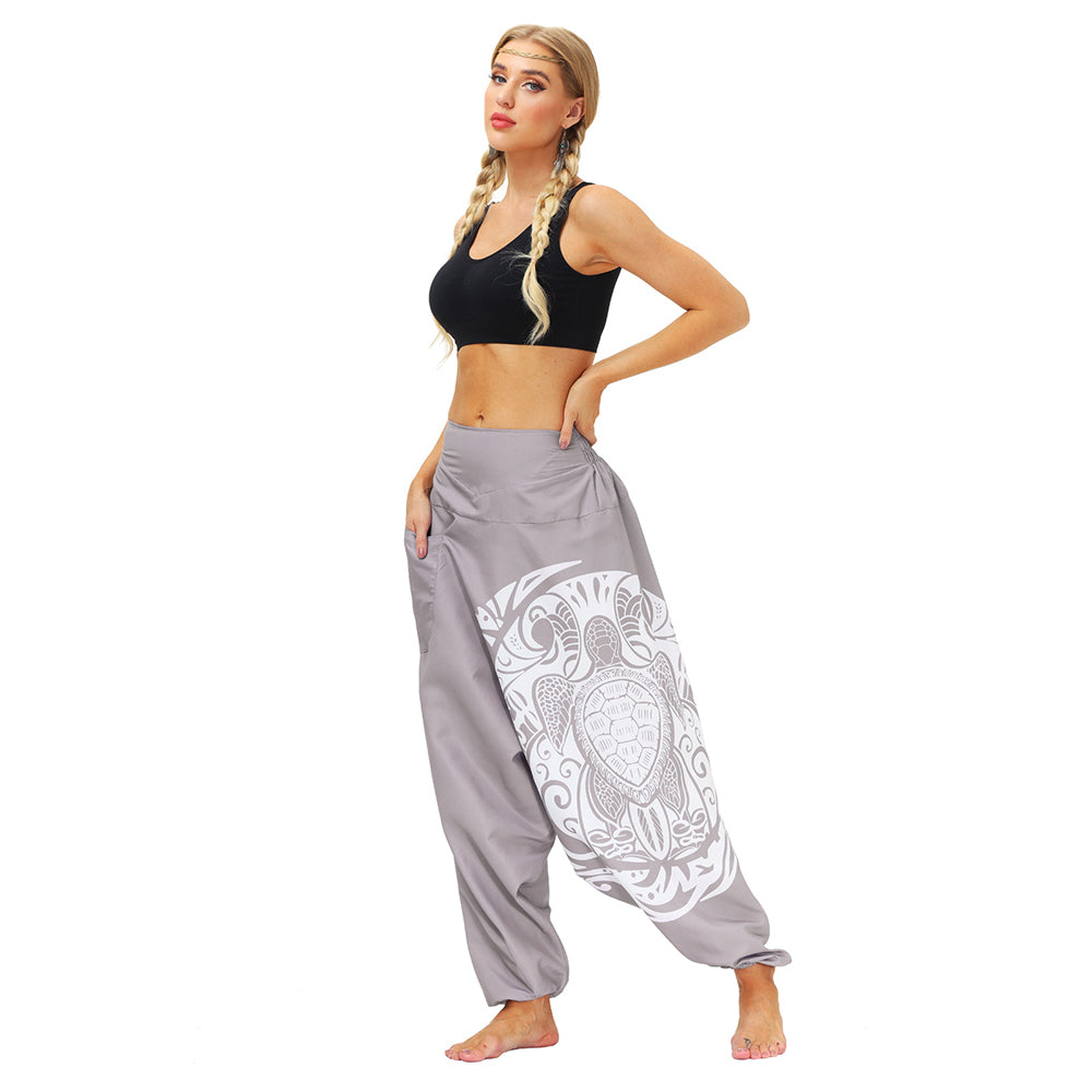 Totem Digital Print Loose Yoga Pants