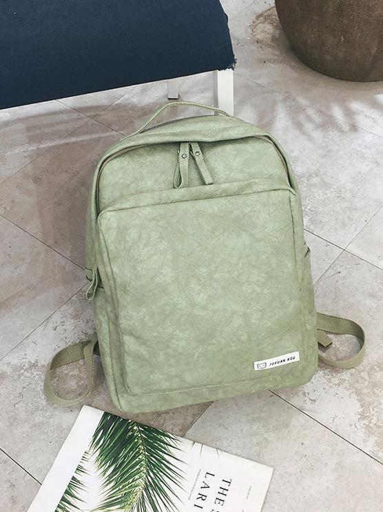 Solid Fashion Backpack Bag