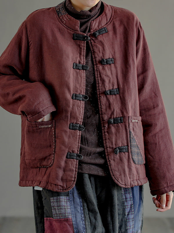 Vintage Coil Button Loose Coat