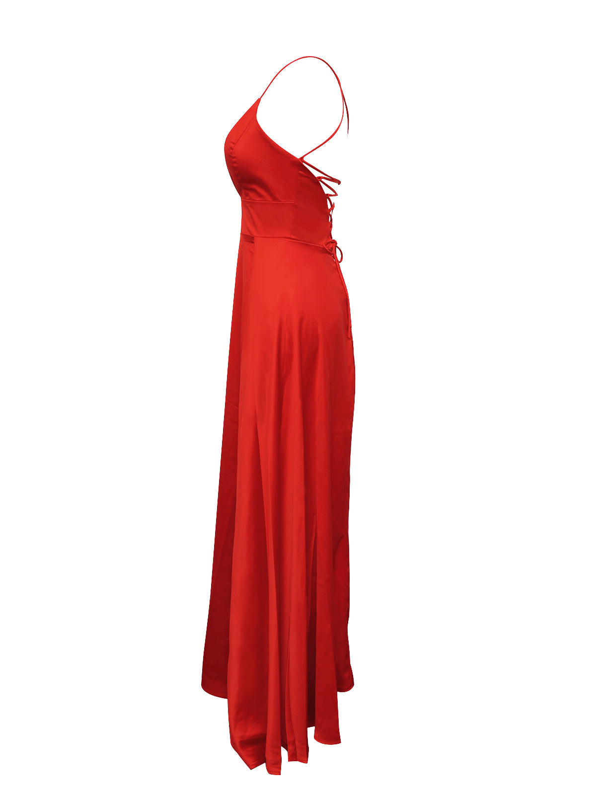 Jezebel Satin Plunge Split Maxi Dress