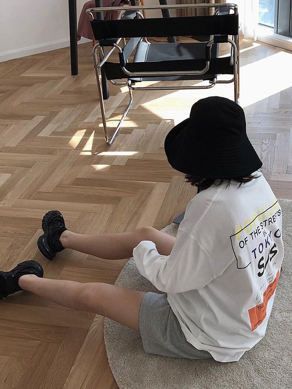 Loose Letter Printed T-Shirt