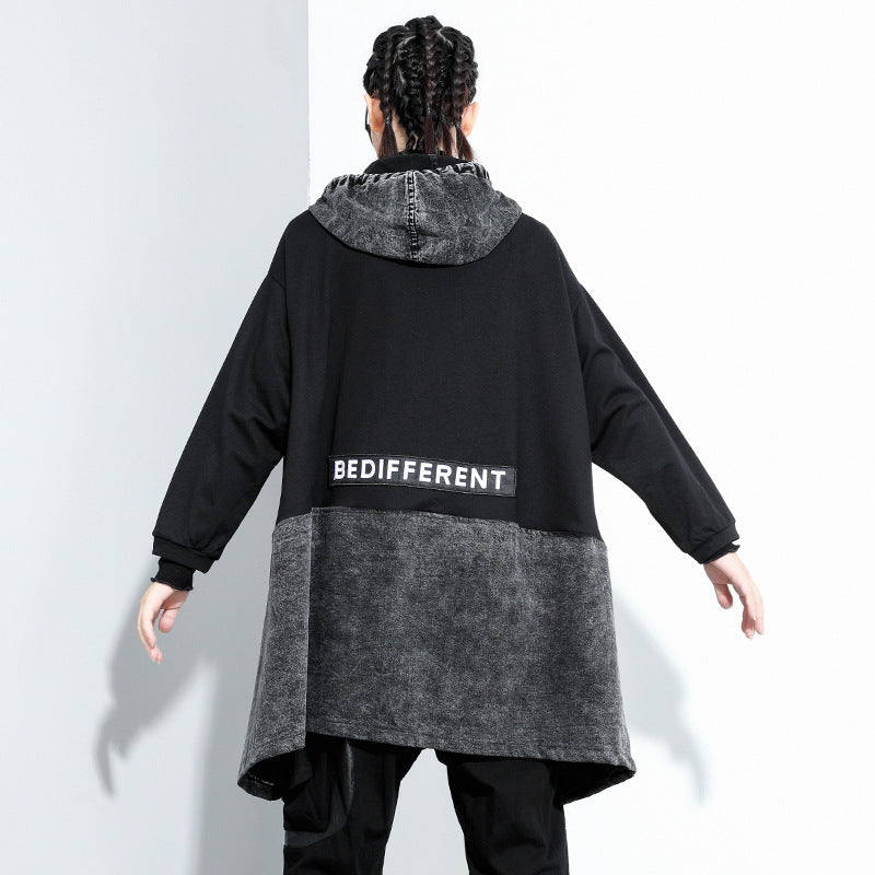 Loose Split-Joint  Hooded Outwear