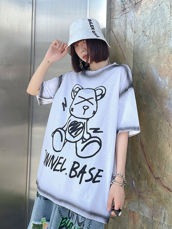 Loose Short Sleeves Street Style T-shirt