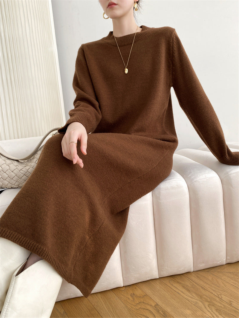 Leisure Contracted Plain Long Dress