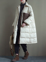 Women Lapel Casual Loose Coat