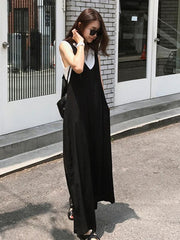 Loose Simple T-shirt and Jumpsuits Suits