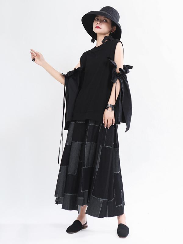 Original Split-Joint Flared Sleeve Shirt Tops