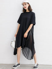 Split-joint Zipper Long Dress