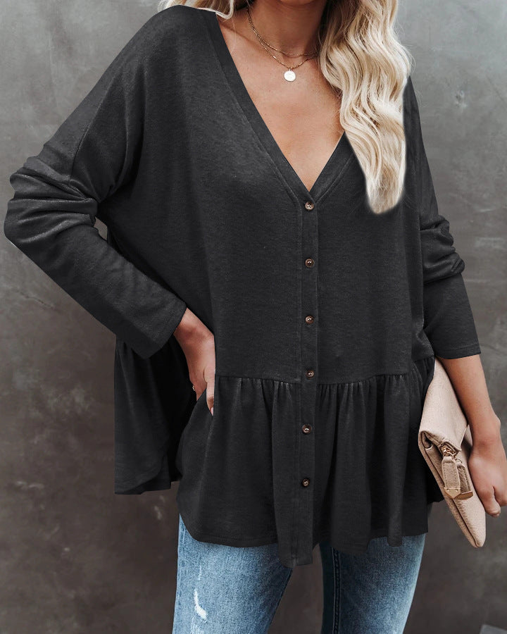 Casual Long Sleeve Knitted Cardigan Top