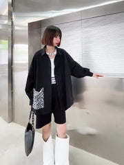 Personalized Stitching Design Loose Shirt