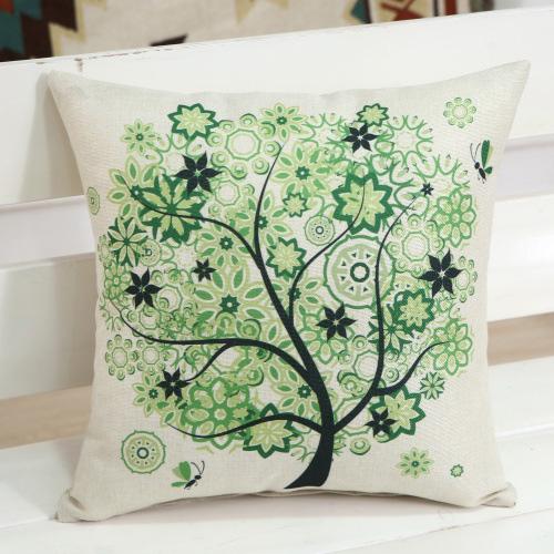 Trees Pattern Square Pillow Case